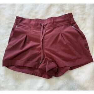 Mondetta Outdoor Project Cinchable Waist Shorts in Dark Pink